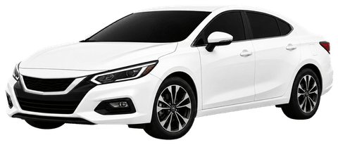 Carro sedan branco para ate 4 passageiros