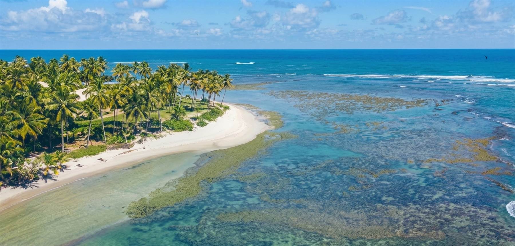 Vista de Barra Grande na Península de Maraú
